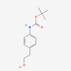 N-Boc-2-(4-Aminophenyl)ethanol chemical structure (CAS 104060-23-3)