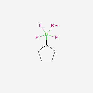 Potassium cyclopentyltrifluoroborate chemical structure (CAS 1040745-70-7)