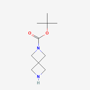 tert-Butyl 2,6-diazaspiro[3.3]heptane-2-carboxylate chemical structure (CAS 1041026-70-3)
