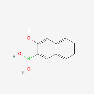 (3-Methoxynaphthalen-2-yl)boronic acid chemical structure (CAS 104115-76-6)
