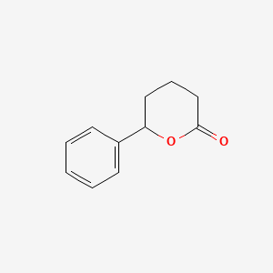 6-Phenyltetrahydro-2H-pyran-2-one chemical structure (CAS 10413-17-9)