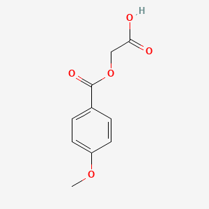 2-((4-Methoxybenzoyl)oxy)acetic acid chemical structure (CAS 10414-68-3)