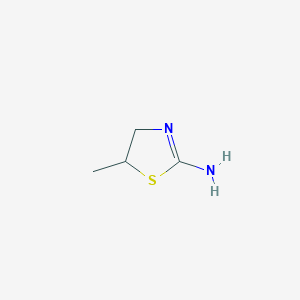 5-Methyl-4,5-dihydrothiazol-2-amine chemical structure (CAS 10416-80-5)