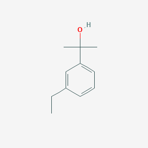 2-(3-Ethylphenyl)propan-2-ol chemical structure (CAS 104174-63-2)