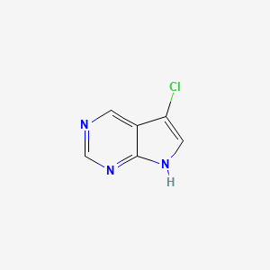5-Chloro-7H-pyrrolo[2,3-d]pyrimidine chemical structure (CAS 1041864-02-1)