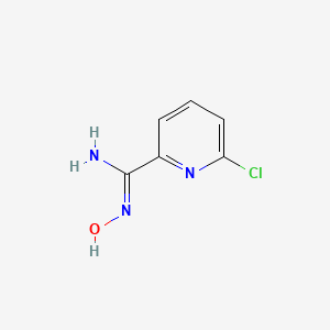 6-Chloro-N'-hydroxypicolinimidamide chemical structure (CAS 1042151-12-1)