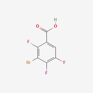 3-Bromo-2,4,5-trifluorobenzoic acid chemical structure (CAS 104222-42-6)