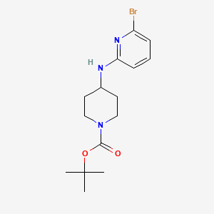 tert-Butyl 4-((6-bromopyridin-2-yl)amino)piperidine-1-carboxylate chemical structure (CAS 1042224-77-0)