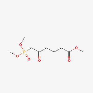 Methyl 6-(dimethoxyphosphoryl)-5-oxohexanoate chemical structure (CAS 104227-38-5)