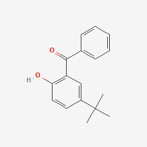(5-(tert-Butyl)-2-hydroxyphenyl)(phenyl)methanone chemical structure (CAS 10425-05-5)