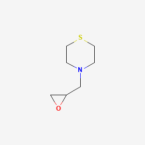 4-(Oxiran-2-ylmethyl)thiomorpholine chemical structure (CAS 1042782-25-1)