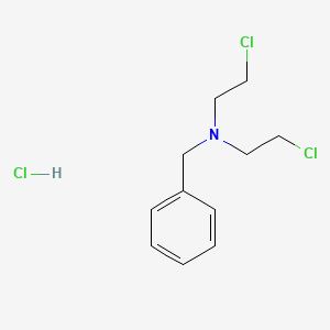 N-Benzyl-2-chloro-N-(2-chloroethyl)ethanamine hydrochloride chemical structure (CAS 10429-82-0)