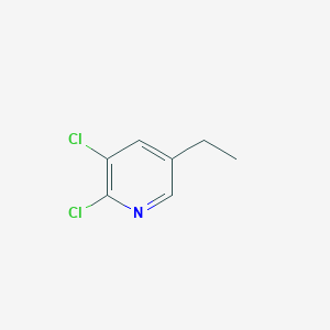 2,3-Dichloro-5-ethylpyridine chemical structure (CAS 104310-10-3)