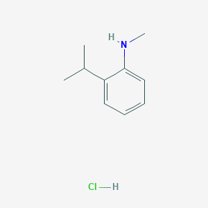2-Isopropyl-N-methylaniline hydrochloride chemical structure (CAS 104338-66-1)