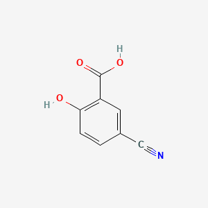 5-Cyano-2-hydroxybenzoic acid chemical structure (CAS 10435-57-1)