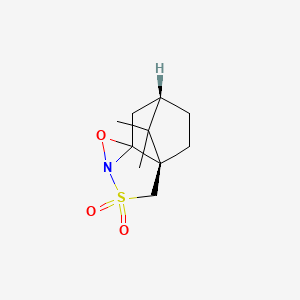 (4aR,7S,8aR)-9,9-Dimethyltetrahydro-4H-4a,7-methanobenzo[c][1,2]oxazireno[2,3-b]isothiazole 3,3-dioxide chemical structure (CAS 104372-31-8)