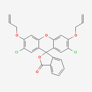 3',6'-Bis(allyloxy)-2',7'-dichloro-3H-spiro[isobenzofuran-1,9'-xanthen]-3-one chemical structure (CAS 1043865-37-7)