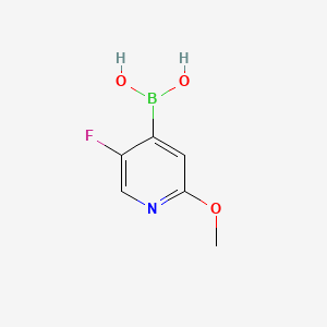 5-Fluoro-2-methoxypyridine-4-boronic acid chemical structure (CAS 1043869-98-2)