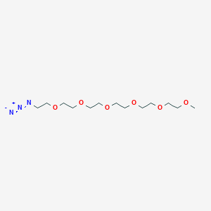 19-Azido-2,5,8,11,14,17-hexaoxanonadecane chemical structure (CAS 1043884-49-6)