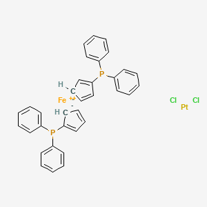 [1,1′-Bis(diphenylphosphino)ferrocene-κ2P,P′]dichloroplatinum chemical structure (CAS 104413-90-3)