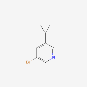 3-Bromo-5-cyclopropylpyridine chemical structure (CAS 1044210-57-2)