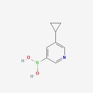 5-Cyclopropylpyridin-3-ylboronic acid chemical structure (CAS 1044210-58-3)