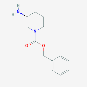 (R)-Benzyl 3-aminopiperidine-1-carboxylate chemical structure (CAS 1044560-96-4)