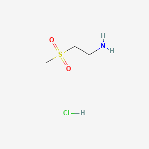 2-(Methylsulfonyl)ethanamine hydrochloride chemical structure (CAS 104458-24-4)