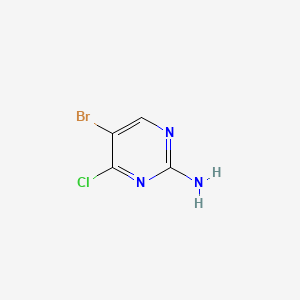 5-Bromo-4-chloropyrimidin-2-amine chemical structure (CAS 1044767-99-8)