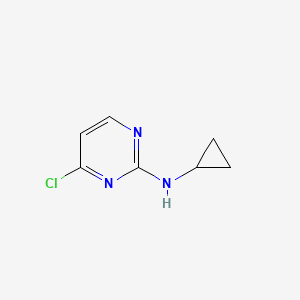 4-Chloro-N-cyclopropylpyrimidin-2-amine chemical structure (CAS 1044771-76-7)