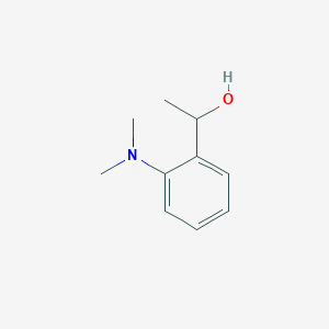1-(2-(Dimethylamino)phenyl)ethan-1-ol chemical structure (CAS 104524-50-7)