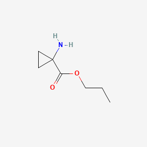 Propyl 1-aminocyclopropanecarboxylate chemical structure (CAS 104544-05-0)