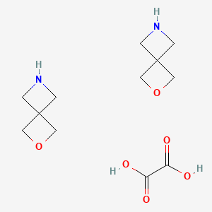 2-Oxa-6-azaspiro[3.3]heptane oxalate (2:1) chemical structure (CAS 1045709-32-7)