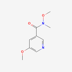 N,5-Dimethoxy-N-methylnicotinamide chemical structure (CAS 1045855-73-9)