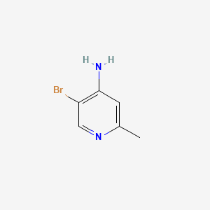 4-Amino-5-bromo-2-methylpyridine chemical structure (CAS 10460-50-1)