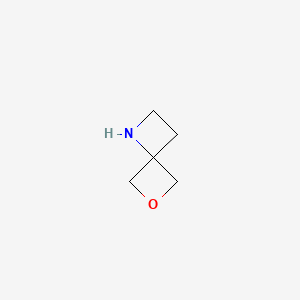 6-Oxa-1-azaspiro[3.3]heptane chemical structure (CAS 1046153-00-7)