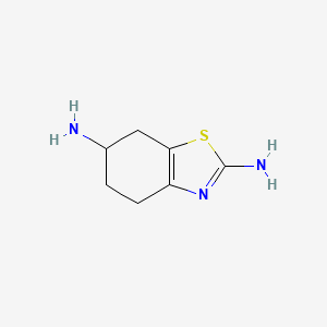 4,5,6,7-Tetrahydrobenzo[d]thiazole-2,6-diamine chemical structure (CAS 104617-49-4)