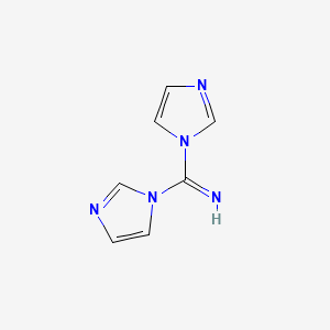 Di(1H-imidazol-1-yl)methanimine chemical structure (CAS 104619-51-4)
