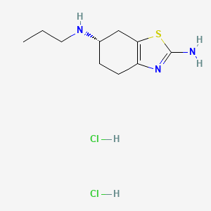(S)-N6-Propyl-4,5,6,7-tetrahydrobenzo[d]thiazole-2,6-diamine dihydrochloride chemical structure (CAS 104632-25-9)