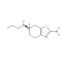 (S)-N6-Propyl-4,5,6,7-tetrahydrobenzo[d]thiazole-2,6-diamine chemical structure (CAS 104632-26-0)