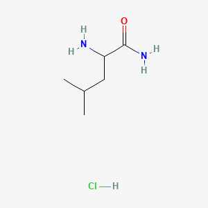H-DL-Leu-NH2.HCl chemical structure (CAS 10466-60-1)