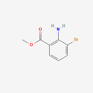 Methyl 2-amino-3-bromobenzoate chemical structure (CAS 104670-74-8)
