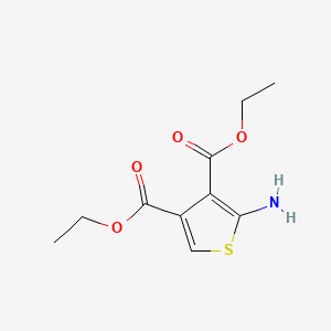 Diethyl 2-aminothiophene-3,4-dicarboxylate chemical structure (CAS 104680-25-3)