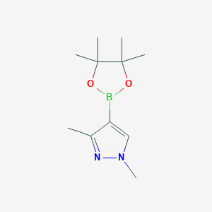 1,3-Dimethyl-4-(4,4,5,5-tetramethyl-1,3,2-dioxaborolan-2-yl)-1H-pyrazole chemical structure (CAS 1046832-21-6)