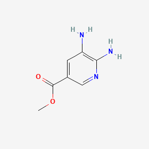 Methyl 5,6-diaminonicotinate chemical structure (CAS 104685-76-9)