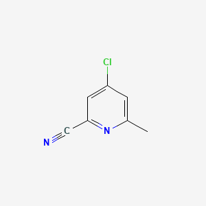 4-Chloro-6-methylpicolinonitrile chemical structure (CAS 104711-65-1)