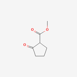Methyl 2-cyclopentanonecarboxylate chemical structure (CAS 10472-24-9)