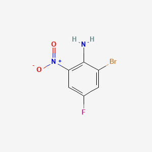 2-Bromo-4-fluoro-6-nitroaniline chemical structure (CAS 10472-88-5)