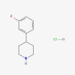 4-(3-Fluorophenyl)piperidine hydrochloride chemical structure (CAS 104774-94-9)