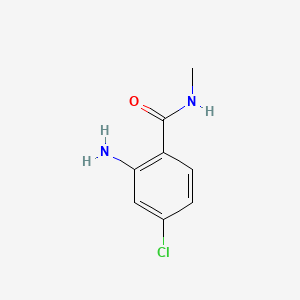 2-Amino-4-chloro-N-methylbenzamide chemical structure (CAS 104775-66-8)